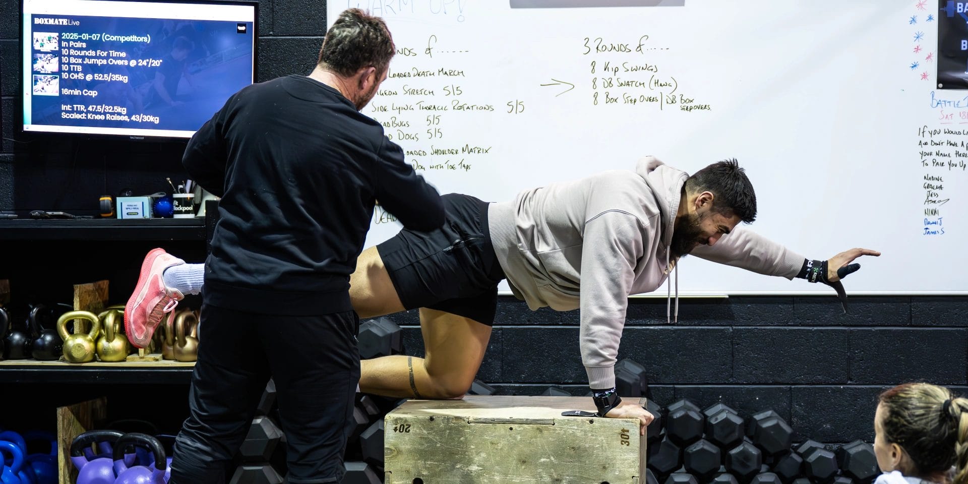 CrossFit Blackpool Man Stretching